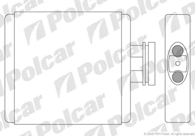 Радиатор печки Polcar 6913N81 Seat Cordoba, Ibiza; Volkswagen Polo; Skoda Fabia, Roomster; Audi A1 6Q0819031