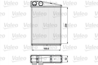 Радіатор грубки Valeo 811542 Mercedes GL-Class, M-Class 1648300061, A1648300061