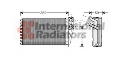 Радиатор печки Van Wezel 40006227 Peugeot 307 6448K3