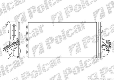 Радиатор печки Polcar 5012N81 Mercedes V-Class, Vito A0038350001