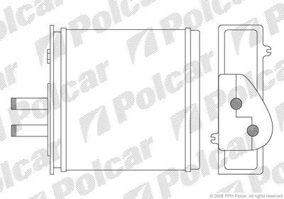 Радиатор печки Polcar 3017N81 Fiat Punto 46722095, 46721212