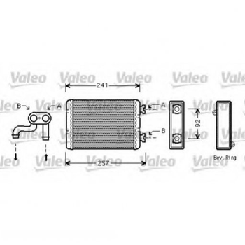 Радиатор печки Valeo 812360 64118373786