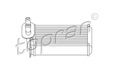 Радіатор грубки TOPRAN/HANS PRIES 108826 Volkswagen Transporter 701820031