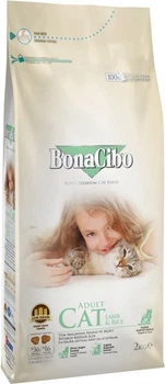 BonaCibo Cat Adult Lamb & Rice – корм для котів ягня з рисом 15 кг