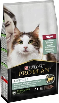 Сухий корм для стерилізованих котів Purina Pro Plan LiveClear з лососем 1,4 кг