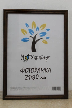 Фоторамка 21Х30, (А4), бронза, 1515-0821-9 б/з, ОРГСТЕКЛО + ДВП