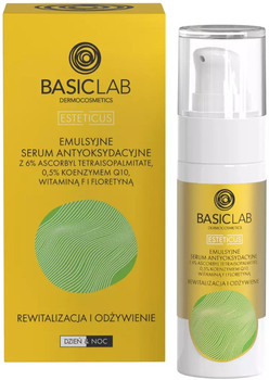Сироватка для обличчя BasicLab Antioxidant Emulsion Serum Revitalizing and Nourishing 6% Vitamin C 30 мл (5904639170262)