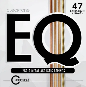 Струны для акустической гитары Cleartone 7810 EQ Hybrid Metal Acoustic Ultra Light 10-47