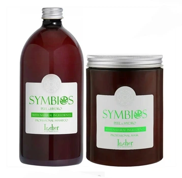 Набор шампунь и маска Le cher Symbios Peel & Hydro для сухих и ломких волос 2000 мл