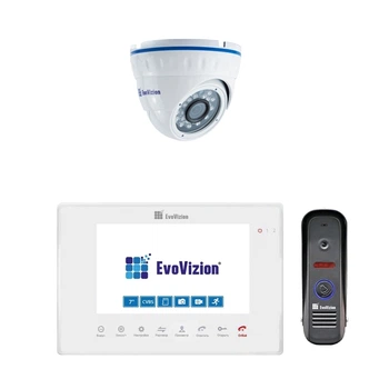EvoVizion VP-706AHD White + DP-04 cam Комплект домофона