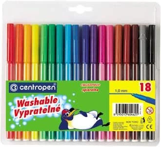 Фломастеры&nbsp;Centropen&nbsp;Пингвины&nbsp;18&nbsp;цв