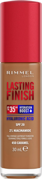 Podkład do twarzy Rimmel London Lasting Finish Hydration Boost 35H SPF 20 450 Caramel 30 ml (3616304825248)