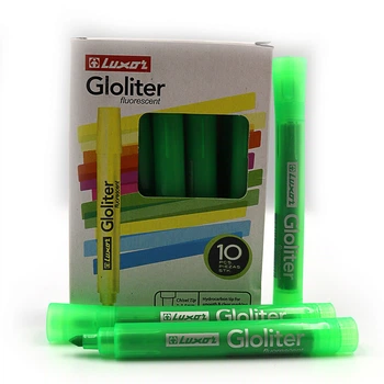 Маркер текстовиділювач Luxor Gloliter fluorescent 1-3,5мм зелений (4132T)