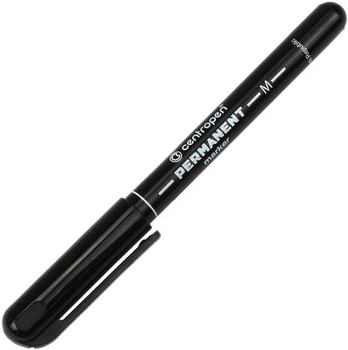 Маркер перманентний Centropen 1.0мм чорний (2846)