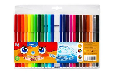 Фломастери Marco Super Washable 24 кольори (1690-24)
