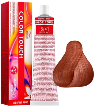 Farba do włosów Wella Professionals Color Touch Vibrant 8.41 Vibrant Reds bez amoniaku 60 ml (4064666224152)
