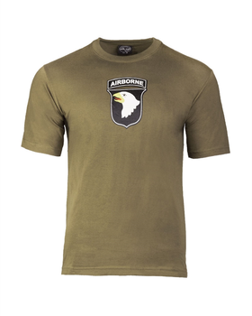 Футболка тактична MIL-TEC Армійська Бавовняна Airborne ′101ST′ Olive L (11052001-904-L)