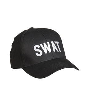 Бейсболка тактична Mil-Tec One size BASEBALL CAP SCHWARZ ′SWAT′ (12316098)