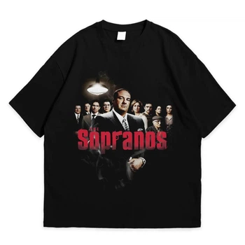 Футболка с принтом Клан Сопрано The Sopranos 2XL Черный Ф Філ044-Ч 2XL