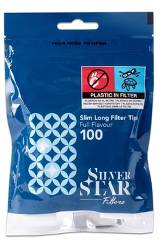 Фільтри для самокруток Silver Star Slim Long 6*22мм 100шт