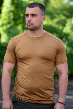 Мужская футболка Jersey потоотводящая эластичная Койот 54