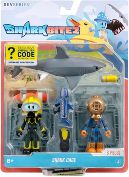 Zestaw figurek Devseries Game Pack Shark Bite 2 Shark Cage z akcesoriami (0191726708544)