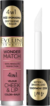 Жидкая помада-румяна 4 в 1 Eveline Wonder Match Velour 4 In 1 Cheek&lip №04 4.5 мл (5903416061885)