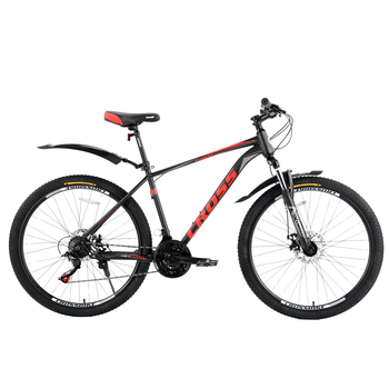 Велосипед Cross 27,5 ST Forest 2024 Рама-18 black-red
