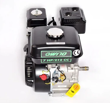 Двигатель бензиновый GrunWelt GW170F-T/25 NEW Евро 5 (шлицы 25 мм, 7.0 л.с.)