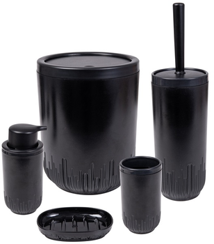 Набор аксессуаров для ванной комнаты Herevin 5 предметів Set-Black