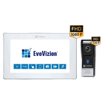 EvoVizion VP-1015FHD White (Wi-Fi) + DP-05AHD Комплект домофону