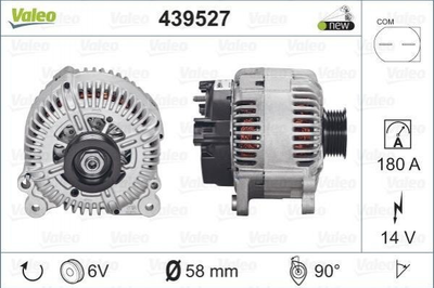 Генератор Valeo 439527 Audi A6, Allroad, Q7, A8; Volkswagen Touareg 059903015R, 059903015RX, 59903015R