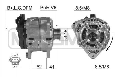 Генератор ERA 210409 Ford Mondeo 1043771, 1085875, 1099813