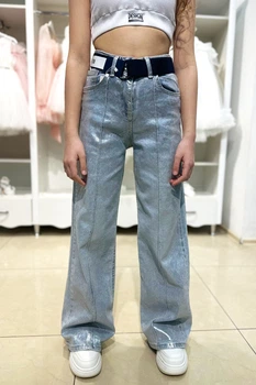 Джинсы A-yugi Jeans 158 см Серый (2125000838250)