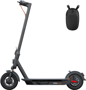 Набір Електросамокат Yadea KS5 Pro Black (NTW-KS5Pro BLACK/BLACK) + Сумка Xiamen на кермо для електросамоката Xiamen Чорна (PH050604)