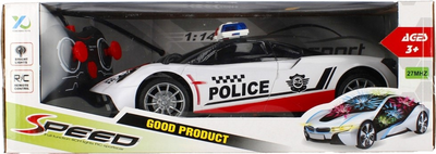 Samochód policyjny zdalnie sterowany Mega Creative RC Speed Good Product (5905523608731)