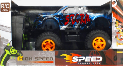 Jeep zdalnie sterowany Mega Creative Creative Speed Storm Czarno-niebieski (5904335848960)