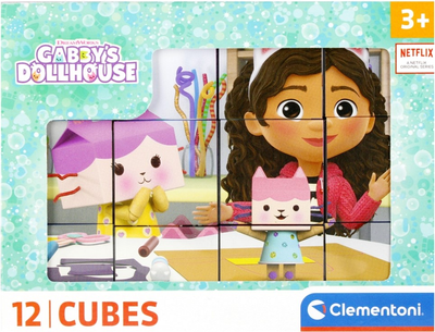 Кубики Clementoni Gabby's Dollhouse 12 шт (8005125411931)
