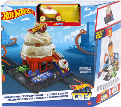 Zestaw do zabawy Hot Wheels City Ice Cream Shop (0194735195077)