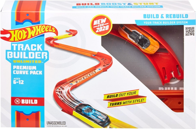 Tor samochodowy Hot Wheels Track Builder Pack Assorted Curve Parts (0887961836721)
