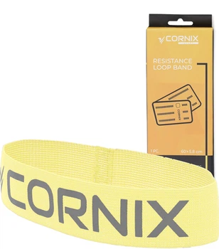 Резинка для фитнеса и спорта из ткани Cornix Loop Band XR-0136 2-5 кг Желтая