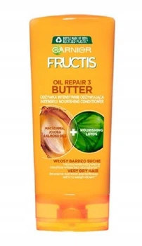 Зміцнюючий бальзам-ополіскувач Garnier Fructis Oil Repair butter для дуже сухого волосся з олією макадамії, мигдалю та жожоба 200 мл
