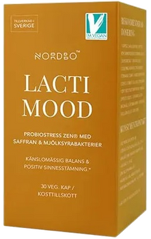 Probiotyki NORDBO LactiMood Vegan 30 kapsułek (7350076867421)