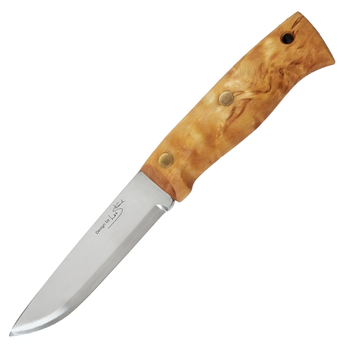 Нож фиксированный Helle Temagami S (длина: 230мм, лезвие: 110мм), береза, ножны кожа
