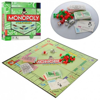 Настольная игра Монополия Бизнес игровое поле фишки карточки кубики (6123UA)