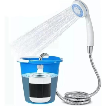 Душ портативний Portable Outdoor Shower насос з акумулятором та USB зарядкою