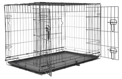 Buda dla psa Nordic Paws Wire cage black L 92 x 57 x 64 cm (540058525265) (5400585252651)