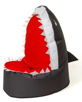 Крісло-мішок Go Gift Shark XXL 100x60 см фіолетовий (5905359298045)