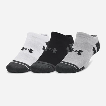 Набір чоловічих шкарпеток коротких Under Armour Performance Tech NS 1379503-011 XL 3 пари Сірий (196884005726)