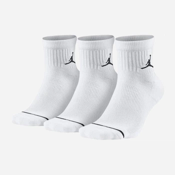 Носки мужские короткие Nike U J ED CUSH POLY ANKLE 144 DX9655-100 46-50 Белые (196152694096)